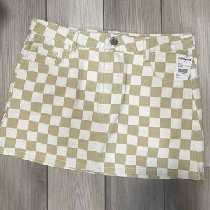 RSQ Checkered Mini Skirt